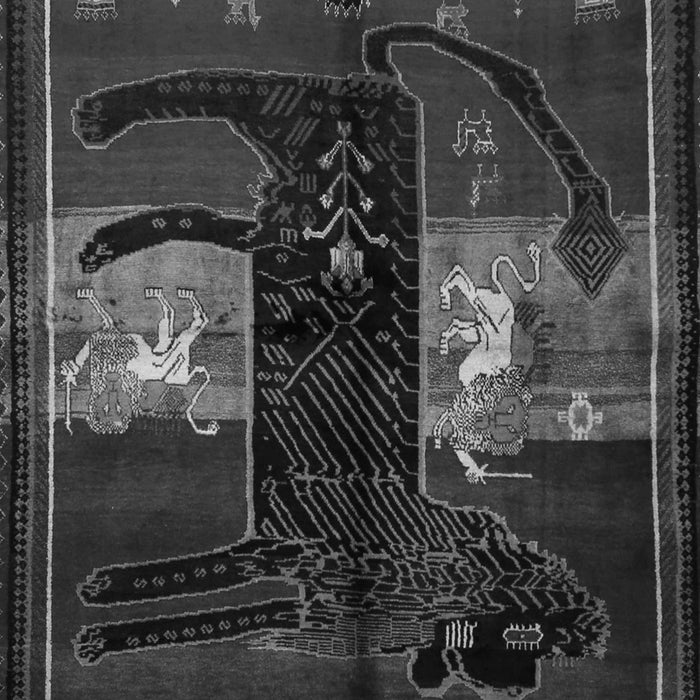 Animal Gray Traditional Rug, tr2375gry