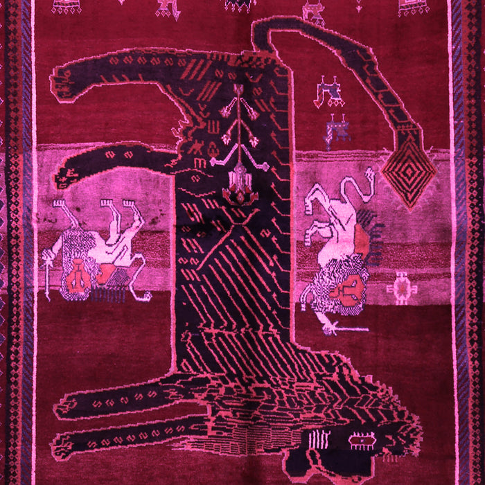 Animal Pink Traditional Rug, tr2375pnk