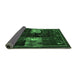 Sideview of Animal Emerald Green Traditional Rug, tr2375emgrn