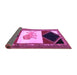 Sideview of Animal Purple Traditional Rug, tr2376pur