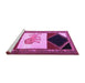 Sideview of Machine Washable Animal Purple Traditional Area Rugs, wshtr2376pur