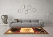 Machine Washable Animal Brown Traditional Rug in a Living Room,, wshtr2376brn