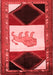 Animal Red Traditional Area Rugs