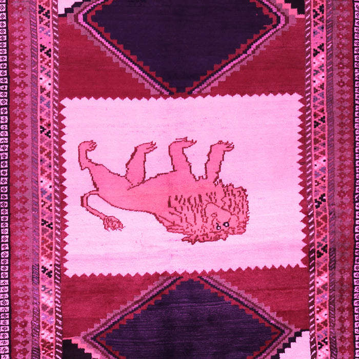 Animal Pink Traditional Rug, tr2376pnk
