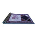 Sideview of Animal Blue Traditional Rug, tr2376blu