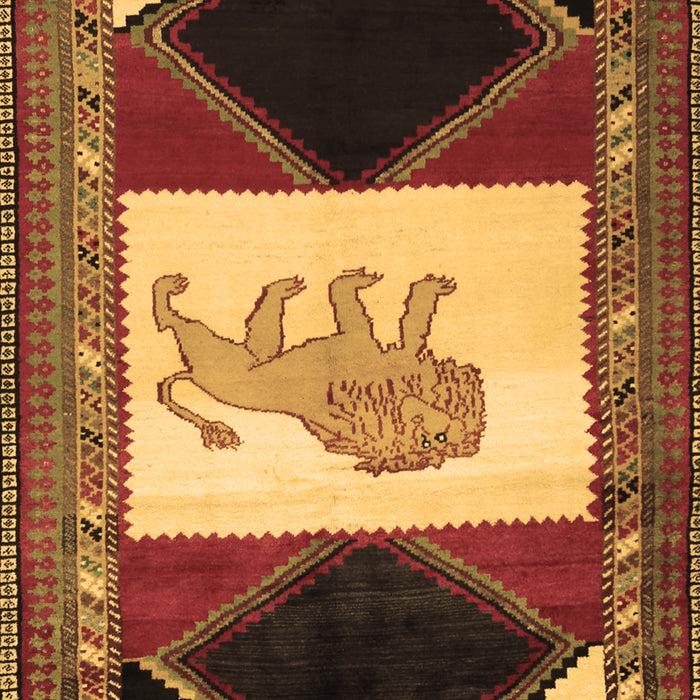 Machine Washable Animal Brown Traditional Rug, wshtr2376brn