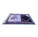 Sideview of Machine Washable Animal Blue Traditional Rug, wshtr2376blu