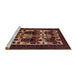 Sideview of Machine Washable Traditional Sienna Brown Rug, wshtr2377