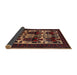 Sideview of Traditional Sienna Brown Persian Rug, tr2377