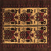 Square Persian Brown Traditional Rug, tr2377brn