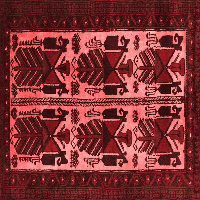 Machine Washable Persian Red Traditional Rug, wshtr2377red