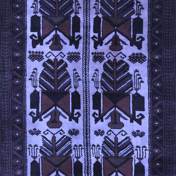 Machine Washable Persian Blue Traditional Rug, wshtr2377blu