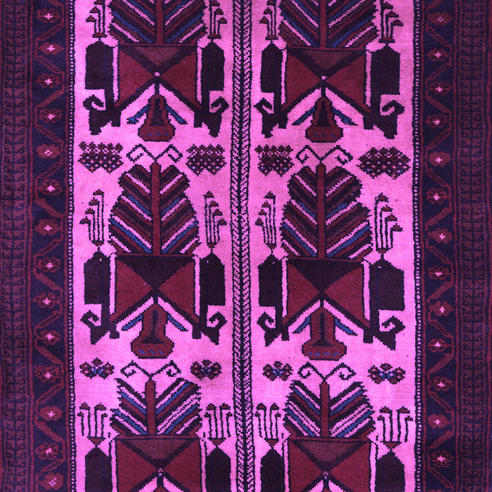 Machine Washable Persian Purple Traditional Area Rugs, wshtr2377pur