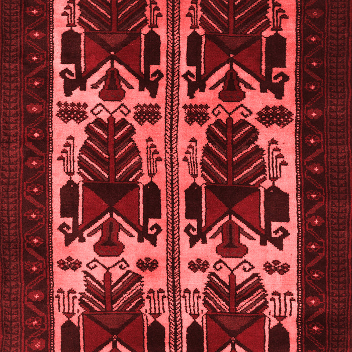 Machine Washable Persian Red Traditional Rug, wshtr2377red