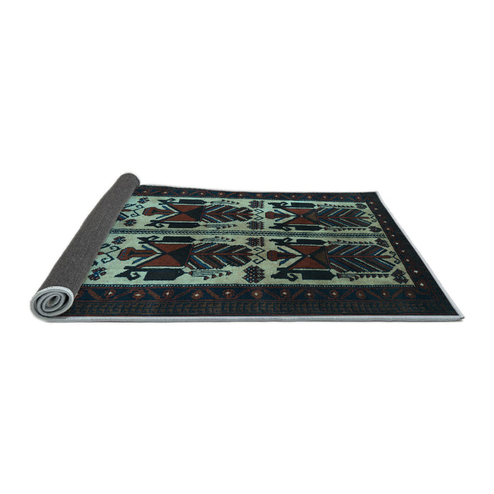 Sideview of Persian Light Blue Traditional Rug, tr2377lblu