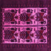 Square Persian Pink Traditional Rug, tr2377pnk