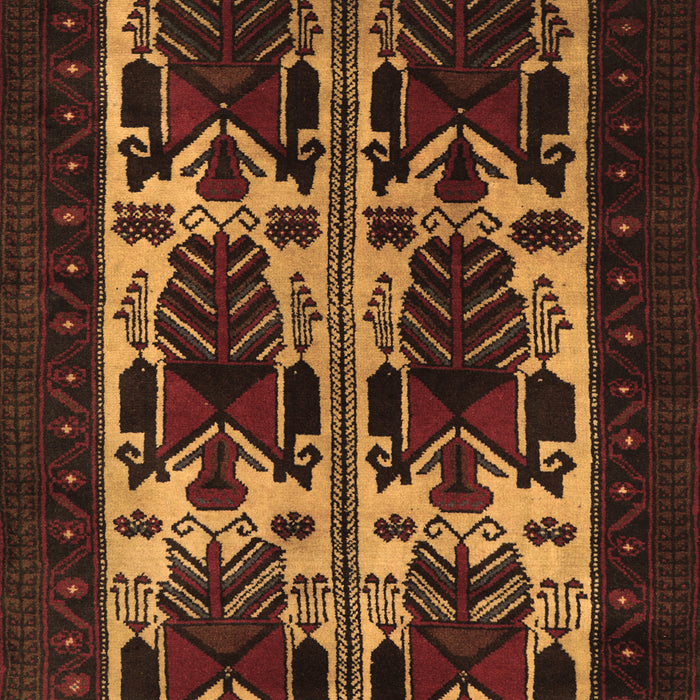 Machine Washable Persian Brown Traditional Rug, wshtr2377brn