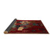 Sideview of Traditional Reddish Brown Persian Rug, tr2378