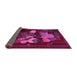 Sideview of Persian Pink Traditional Rug, tr2378pnk