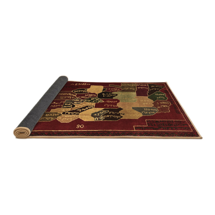 Sideview of Persian Brown Traditional Rug, tr2378brn