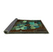 Sideview of Persian Turquoise Traditional Rug, tr2378turq