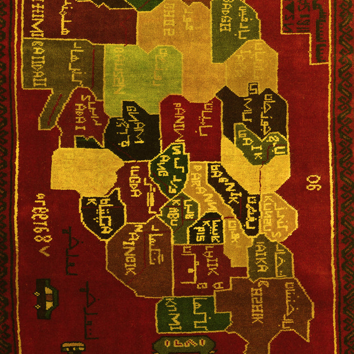 Persian Yellow Traditional Rug, tr2378yw