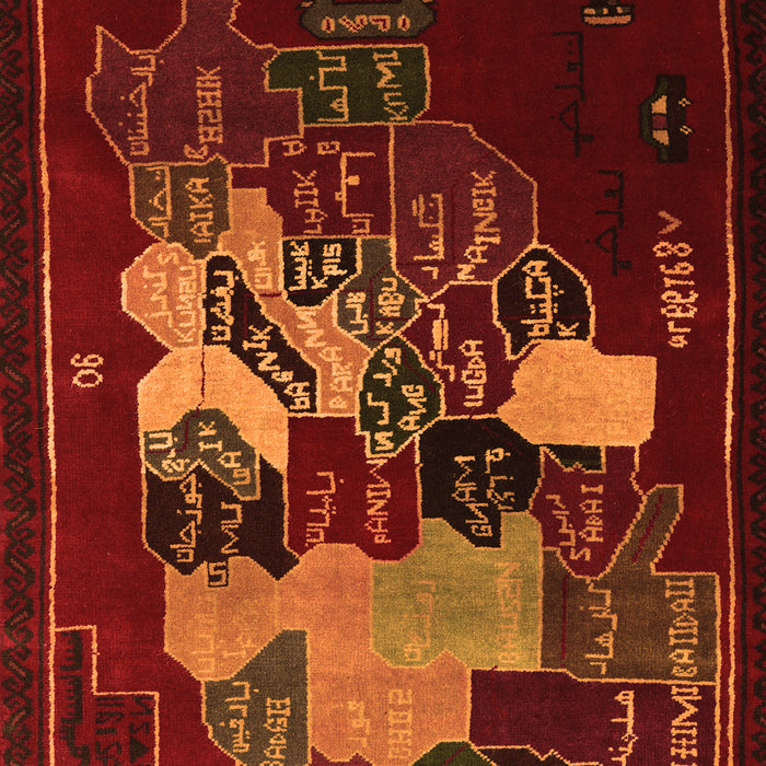 Persian Orange Traditional Rug, tr2378org