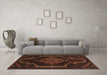 Machine Washable Persian Brown Traditional Rug in a Living Room,, wshtr2379brn