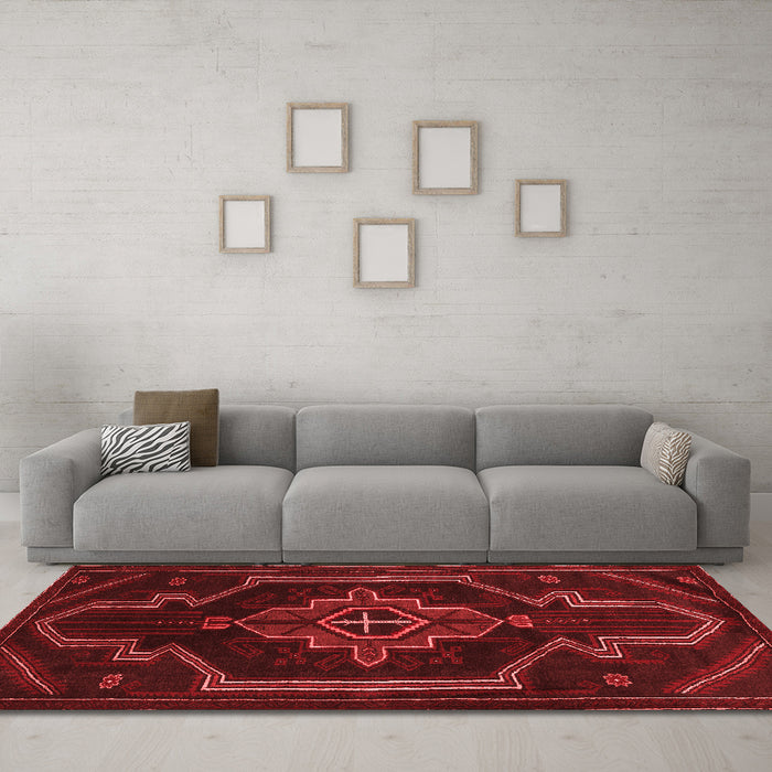 Traditional Red Washable Rugs
