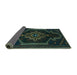 Sideview of Persian Turquoise Traditional Rug, tr2379turq