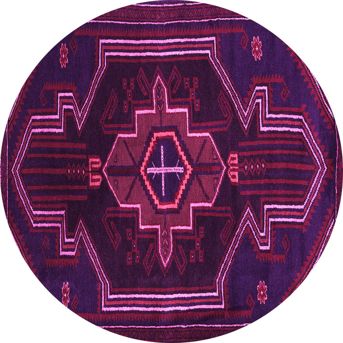 Round Persian Pink Traditional Rug, tr2379pnk