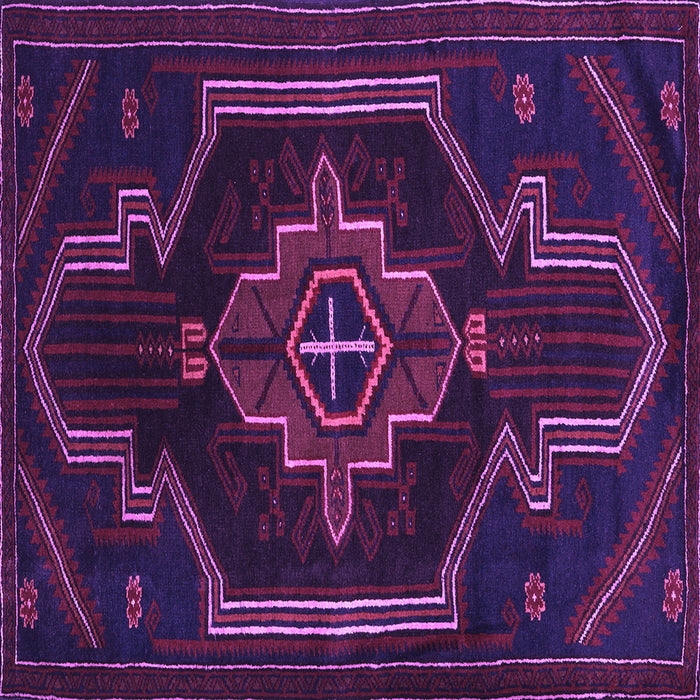 Square Persian Purple Traditional Rug, tr2379pur