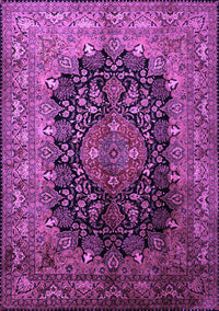 Medallion Purple Traditional Rug, tr237pur