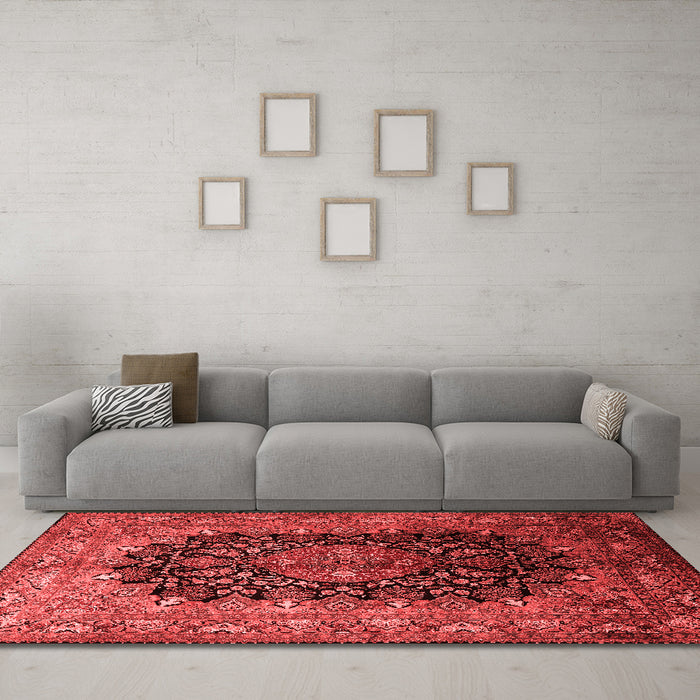 Traditional Red Washable Rugs