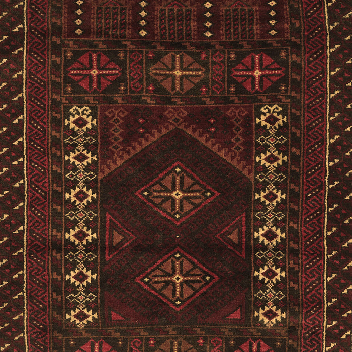 Machine Washable Southwestern Brown Country Rug, wshtr2380brn