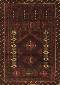 Southwestern Brown Country Rug, tr2380brn