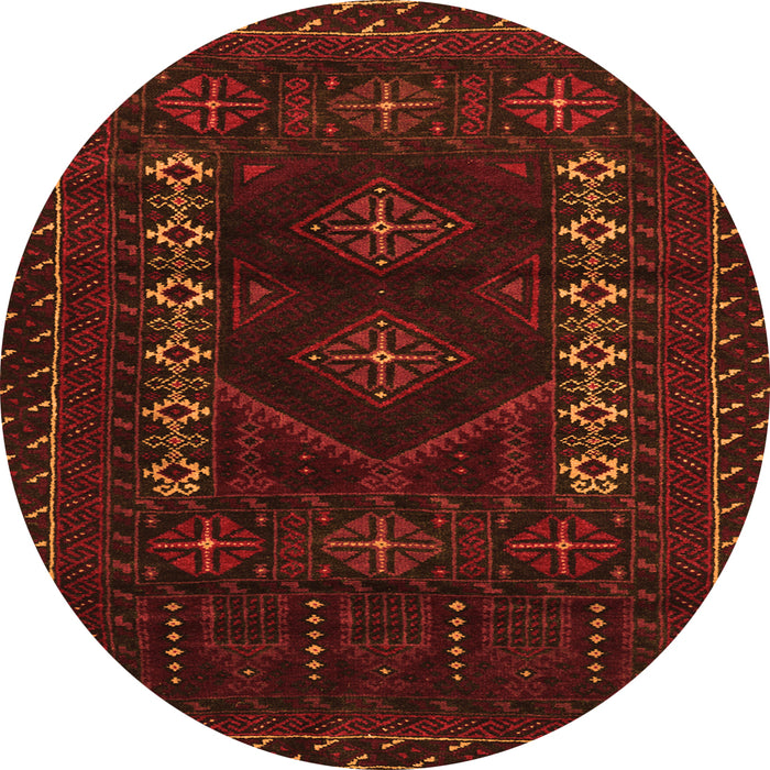 Square Southwestern Orange Country Rug, tr2380org