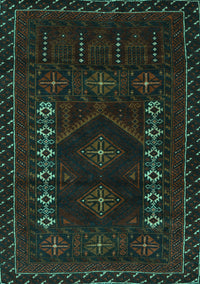 Southwestern Turquoise Country Rug, tr2380turq