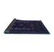 Sideview of Southwestern Blue Country Rug, tr2380blu