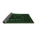 Sideview of Southwestern Emerald Green Country Rug, tr2380emgrn