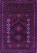 Machine Washable Southwestern Purple Country Area Rugs, wshtr2380pur