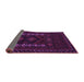 Sideview of Southwestern Purple Country Rug, tr2380pur