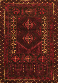 Southwestern Orange Country Rug, tr2380org