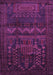 Machine Washable Persian Purple Traditional Area Rugs, wshtr2381pur