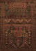 Machine Washable Persian Brown Traditional Rug, wshtr2381brn