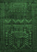 Machine Washable Persian Emerald Green Traditional Area Rugs, wshtr2381emgrn