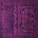 Square Persian Purple Traditional Rug, tr2381pur