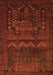 Serging Thickness of Machine Washable Persian Orange Traditional Area Rugs, wshtr2381org