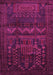 Machine Washable Persian Pink Traditional Rug, wshtr2381pnk