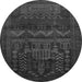 Square Persian Gray Traditional Rug, tr2381gry